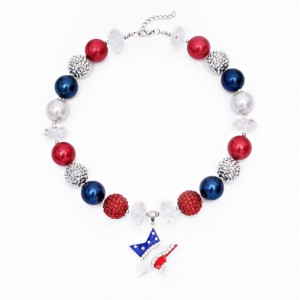 U.S.A. Fashion Star Pendant Toddler Necklace