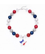 U.S.A. Fashion Star Pendant Toddler Necklace