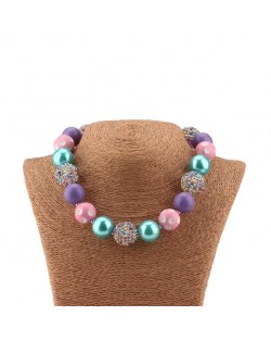 Various Colors Beads Fashion Toddler Necklace