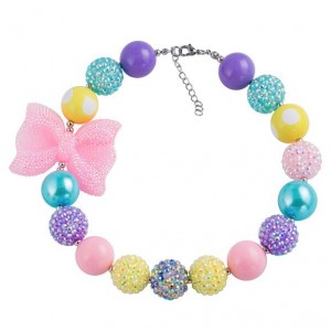 Bowknot Decorated Princess Toddler Fashion Necklace