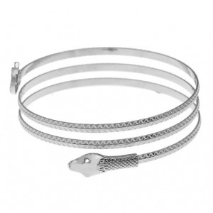 Snake High Fashion Alloy Women Bangle - Silver