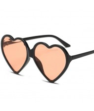 8 Colors Available Peach Heart Shape Frame High Fashion Women Sunglasses