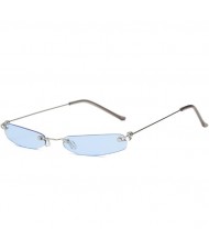 7 Colors Available Mini Square Shape Frameless High Fashion Sunglasses