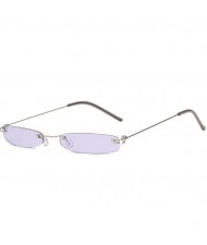 7 Colors Available Mini Square Shape Frameless High Fashion Sunglasses