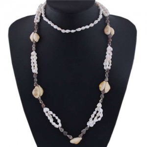 Seashell Beach Fashion Bohemian Style Costume Necklace
