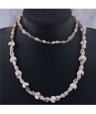 Bohemian Fashion Seashell Long Style Design High Fashion Women Necklace