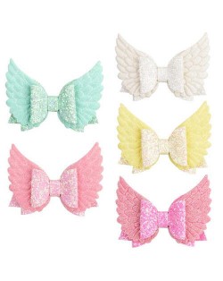 (5 pcs) Angel Wings Design Baby Girl Hair Clip Set