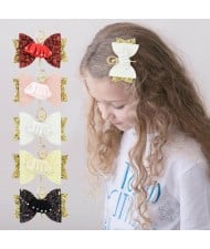 (5 pcs) Ballet Dancer Cloth Bowknot Design Baby Girl Hair Clip Set