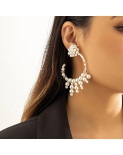 Boho Tassel Pearl Fashion Women Earrings
