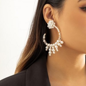 Boho Tassel Pearl Fashion Women Earrings
