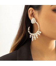 Boho Tassel Pearl Fashion Women Earrings