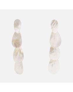 Bold Waterdrops Design High Fashion Women Seashell Earrings