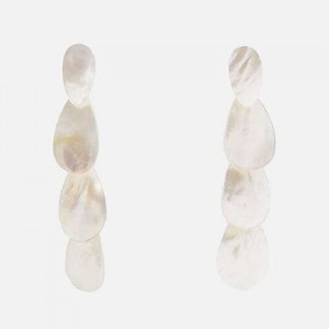 Bold Waterdrops Design High Fashion Women Seashell Earrings