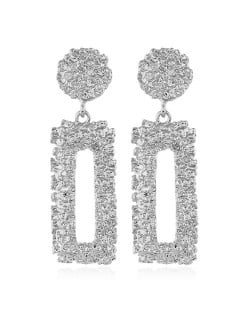 Acrylic Crescent Design High Fashion Women Earrings - Multicolor