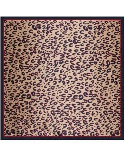 4 Colors Available Classic Leopard Prints Fashion 90*90 cm Artificial Silk Square Scarf