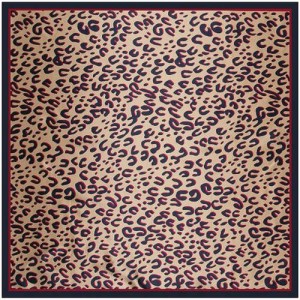 4 Colors Available Classic Leopard Prints Fashion 90*90 cm Artificial Silk Square Scarf