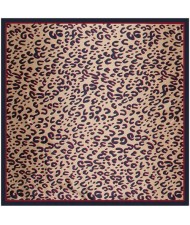 4 Colors Available Classic Leopard Prints Fashion 90*90 cm Artificial Silk Square Scarf