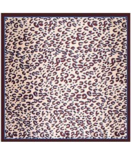 4 Colors Available Classic Leopard Prints Fashion 90*90 cm Artificial Silk Square Scarf