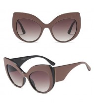6 Colors Available Bold Modern Frame High Fashion Women Sunglasses