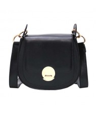 (4 Colors Available) Stitches Decorated Buckle Design High Fashion Lady Handbag/ Shoulder Bag
