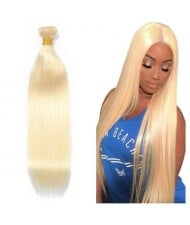 1 Bundle 613 Straight Body Wave Virgin Human Hair Weft/ Extensions