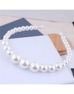 Artificial Pearl Graceful Fashion Women Hair Hoop