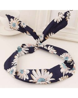 Korean Fashion Rabbit Ears Design Women Cloth Hair Band - Daisy