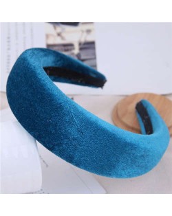 Velvet Thickened Design Women Hair Hoop - Teal