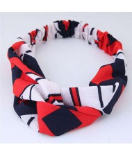 Colorful Geometric Graphs Combo Design High Fashion Cloth Women Hair Band
