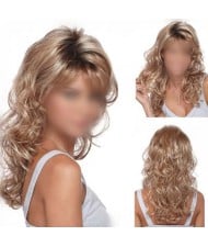 High Fashion Blonde Curly Hair Women Synthetic Wig