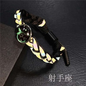 Constellation Pop Fashion Weaving Rope Luminous Bracelet - Sagittarius