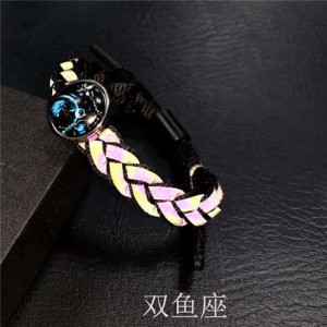 Constellation Pop Fashion Weaving Rope Luminous Bracelet - Pisces