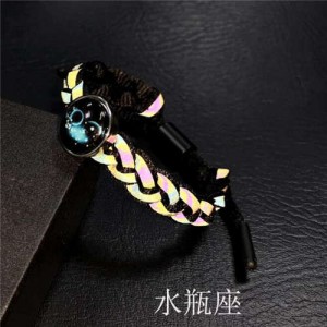 Constellation Pop Fashion Weaving Rope Luminous Bracelet - Aquarius