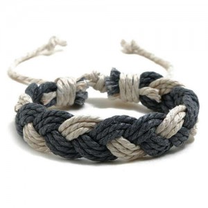Cute Rope Weaving Design Women Friendship Bracelet - Gray