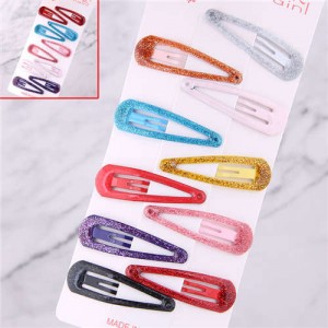 Shining Design Korean Fashion Women Hair Clips Combo (Random Colors)