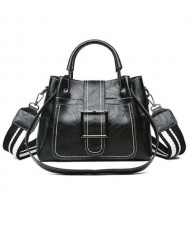 (3 Colors Available) Vintage Stitching Design Women Handbag/ Shoulder Bag