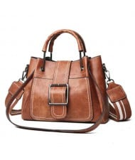 (3 Colors Available) Vintage Stitching Design Women Handbag/ Shoulder Bag