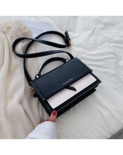 (4 Colors Available) Contrast Colors High Fashion Square Shape Design Women Handbag/ Shoulder Bag