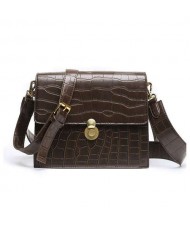 (5 Colors Available) Korean Fashion Square Simple Design Women PU Shoulder Bag