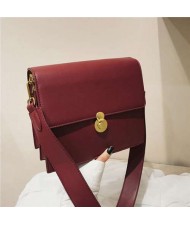(5 Colors Available) Korean Fashion Square Simple Design Women PU Shoulder Bag