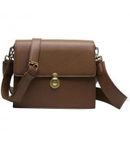 (5 Colors Available) Korean Fashion Square Simple Design Women PU Shoulder Bag
