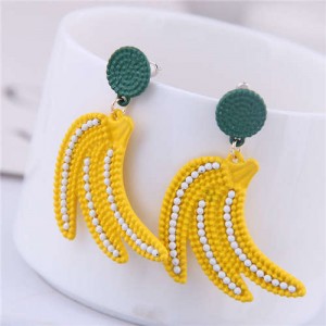 Cute Banana High Fashion Women Alloy Costume Earrings