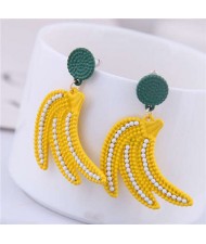 Cute Banana High Fashion Women Alloy Costume Earrings