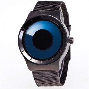 Unique Vortex High Fashion Stainless Steel Wrist Watch - Blue