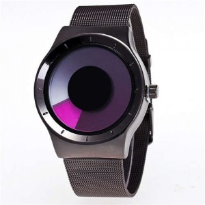 Unique Vortex High Fashion Stainless Steel Wrist Watch - Rose