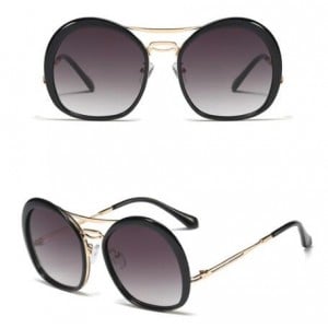 6 Colors Available Irregular Round Frame High Fashion Women Sunglasses