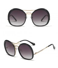 6 Colors Available Irregular Round Frame High Fashion Women Sunglasses