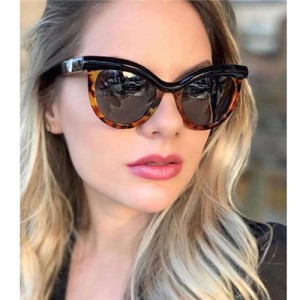 6 Colors Available Jointed Design Cat-eye Shape Frame High Fashion Women Sunglasses