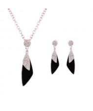 Crystal Embellished Graceful Women Jewelry Set