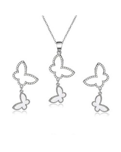 Butterflies Combo Design High Fashion Alloy Jewelry Set